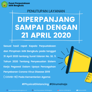 Read more about the article PERPANJANGAN PENUTUPAN LAYANAN