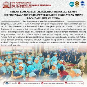 Read more about the article Rihlah Edukasi SDIT Al Hasanah Bengkulu ke UPT Perpustakaan UIN Fatmawati Sukarno Tingkatkan Minat Baca dan Literasi Siswa