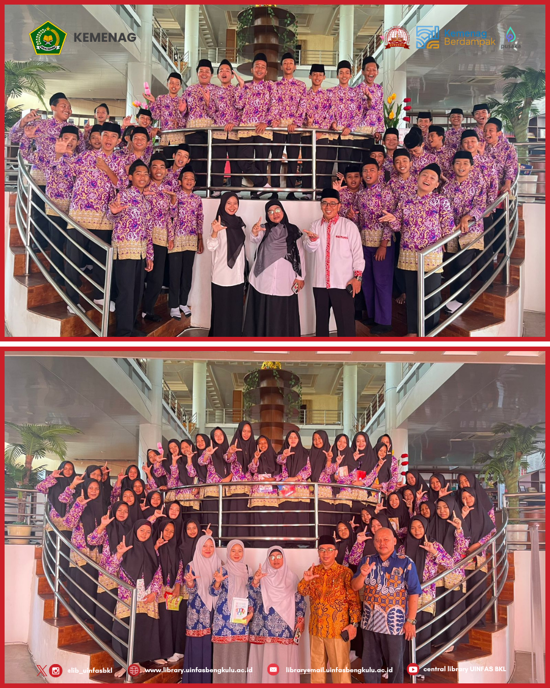 You are currently viewing Kunjungan Edukatif MTs Ja-al Haq Kota Bengkulu di UPT Perpustakaan  UINFAS Bengkulu